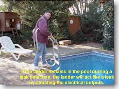 remving the pool's ladder