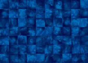 Grid of blue textured tiles with varying depths and water-like patterns