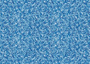 Blue mosaic tile pattern with varying shades creating a textured surface